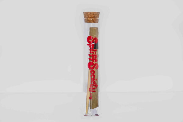 Deluxe Glass Tube with Cork Top • Fits all Wraps and Cones